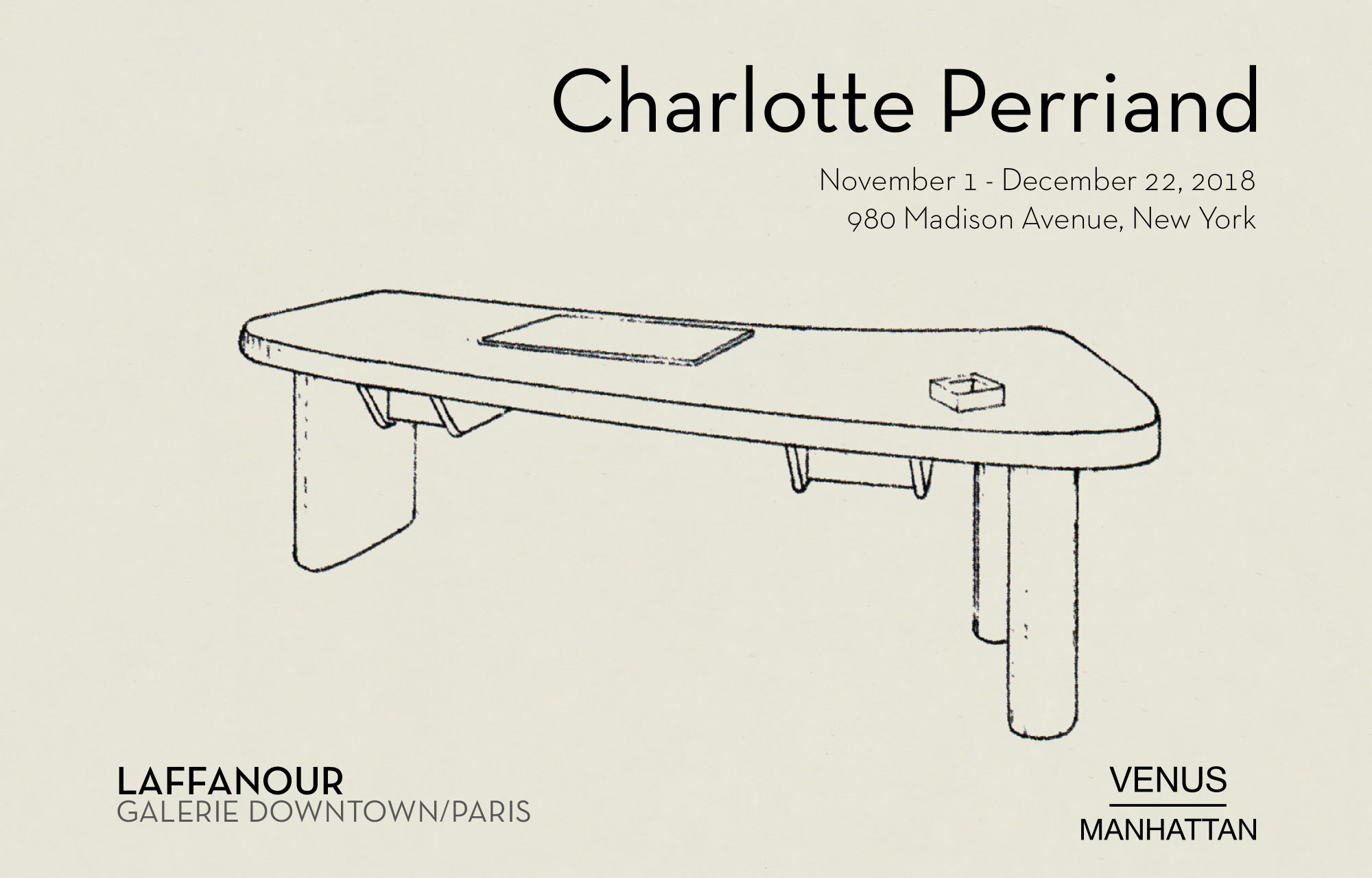 Charlotte Perriand Exhibition at Venus Over Manhattan